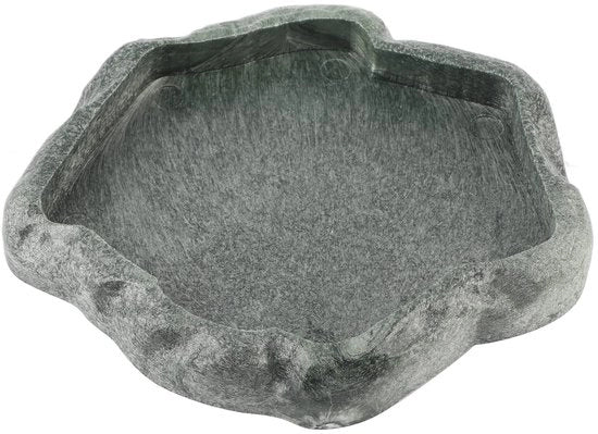 Piatto Cibo Animale Antiscivolo - Hars - Colore Verde M - 18x14x2cm - Resistente ai Shock. - Piatto Cibo Animale