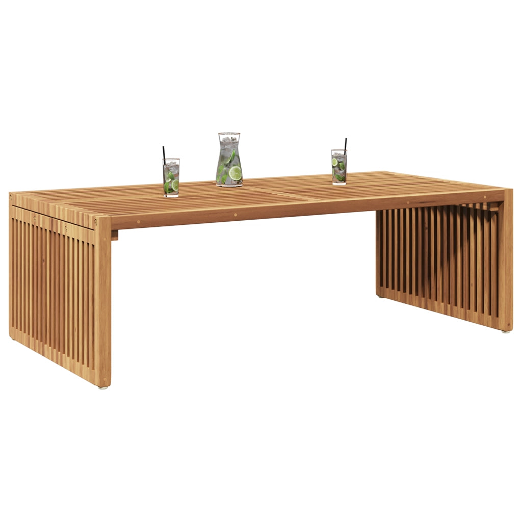 Tavolo Laterale da Giardino 110x55x35.5 cm Legno Massello di Teak