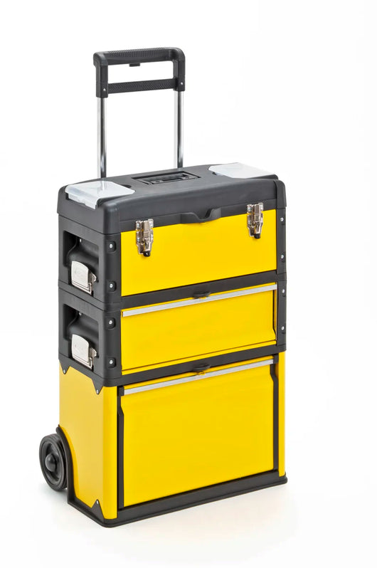 Carrello portautensili a 3 scomparti 1k.1.1k giallo