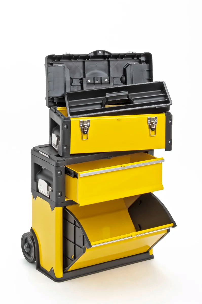 Carrello portautensili a 3 scomparti 1k.1.1k giallo