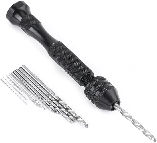 Set di foratura a mano con mini pin viti - Set di foratura a spirale HSS microforatura