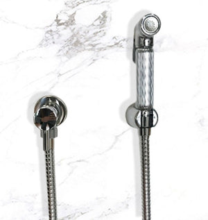 Set idroscopino con rubinetto tutto in ottone,flessibile 120 cm