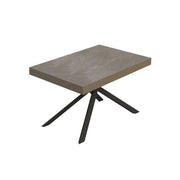 Tavolo allungabile 140/400x90 cm Niket tortora gambe antracite