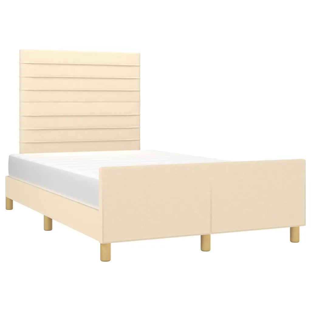 Giroletto senza Materasso Crema 120x200 cm Tessuto