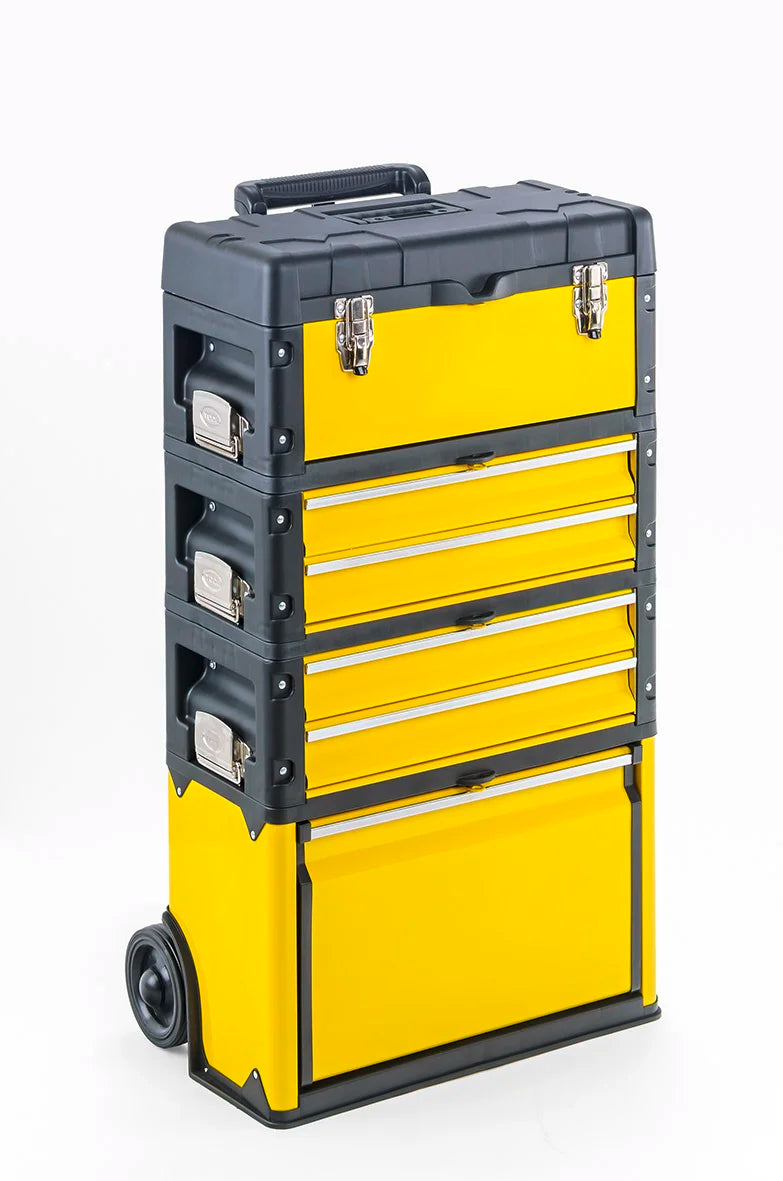 Carrello portautensili a 4 vie 1k.2.2.1, colore giallo