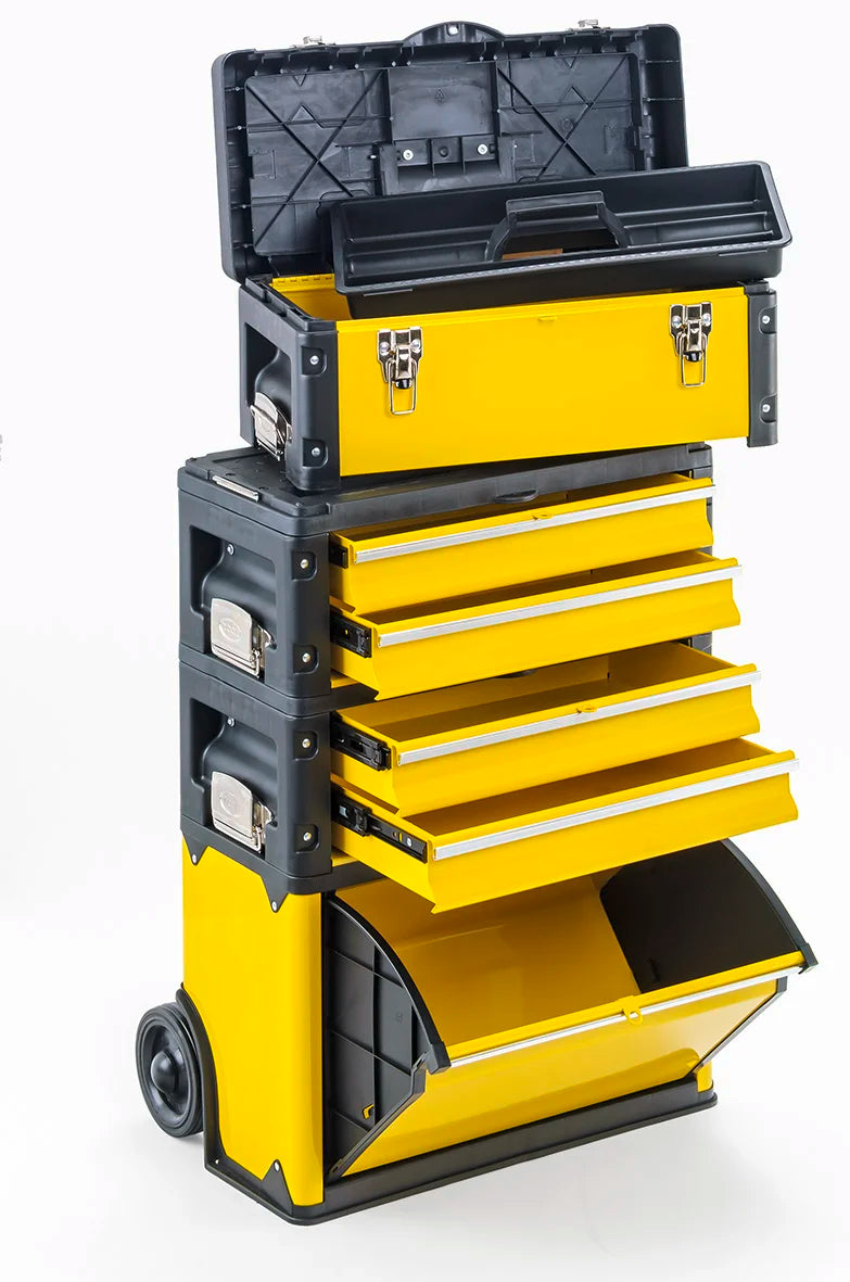 Carrello portautensili a 4 vie 1k.2.2.1, colore giallo