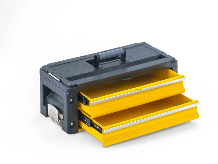 Modulo di estensione per cassetta portautensili a 2 cassetti giallo