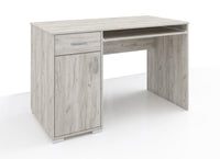 kit scrivania young 1anta+1cassetto cm 120x60x75h grey craft oak cod:ferx.1051