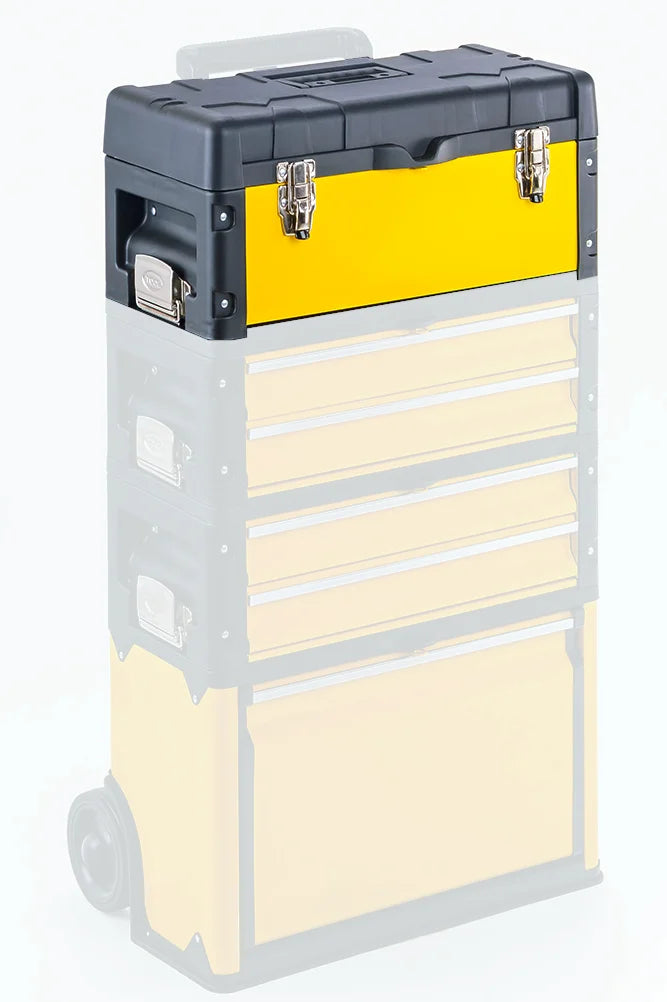 Cassetta portautensili, bauletto trolley giallo