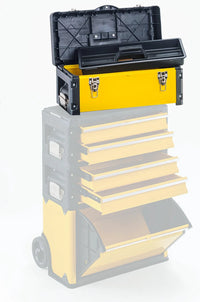 Cassetta portautensili, bauletto trolley giallo