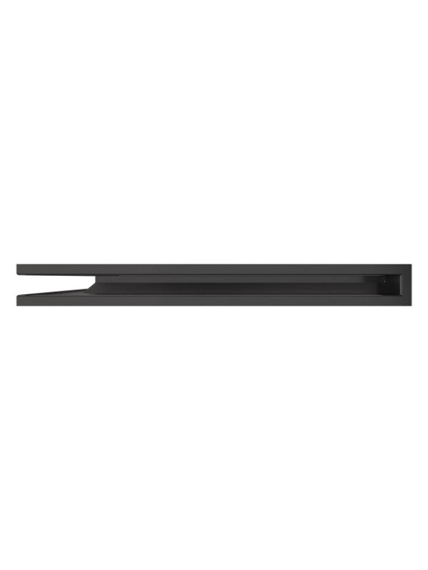 Griglia di ventilazione Angolare per camino 60x800x600 - Loft Angle sinistra grafite