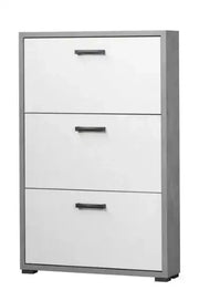 Scarpiera 3 ante ossido+bianco cemento già montato L75.3 H115.7 P18
