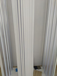 Box doccia in PVC 3 lati apertura bilaterale con doppia chiusura ad angolo - Misura: 80 x 100 x 80 x h185