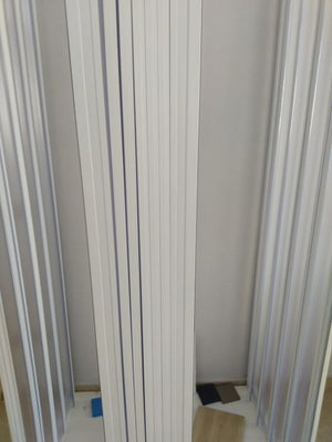 Box doccia in PVC 3 lati apertura bilaterale con doppia chiusura ad angolo - Misura: 90 x 100 x 90 x h185