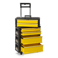 Carrello portautensili, 4 vie 1.1.2.2, colore giallo
