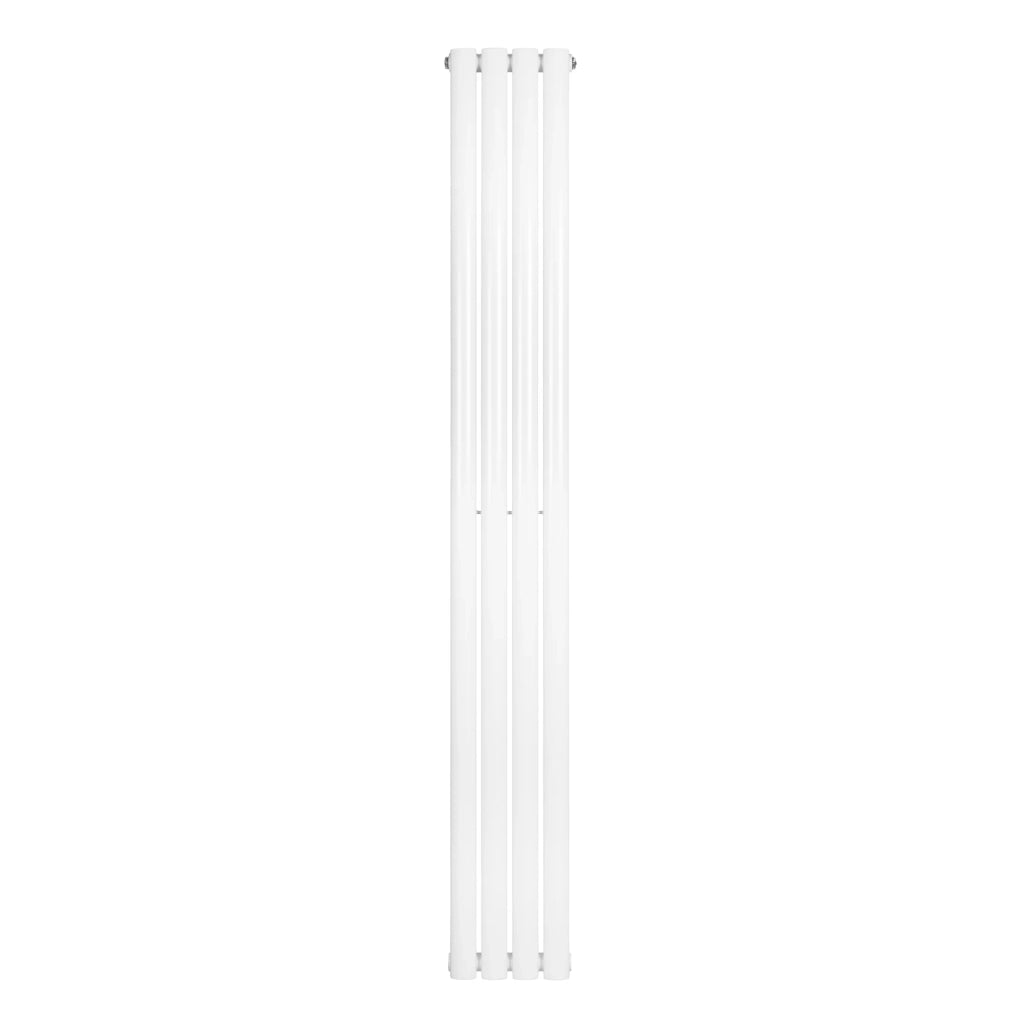 Radiatore Verticale Design Ovale Colonna Singola Bianco 1800x240 mm