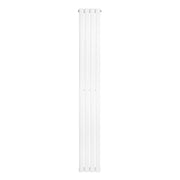Radiatore Verticale Design Ovale Colonna Singola Bianco 1800x240 mm