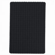 Trade Shop - Tappeto Tappetino Antiscivolo Per Bagno Arredo 69x39cm Nero Con Quadratini 69775 -