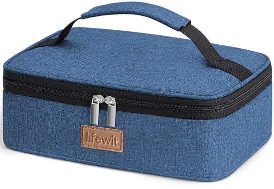 Cassa Isolata Portatile per Uomo e Donna, Scatola da Picnic Opportuna, Borsa Isolata Portatile per Uomo e Donna per Picnic, Lavoro, 4L, Blu Scuro