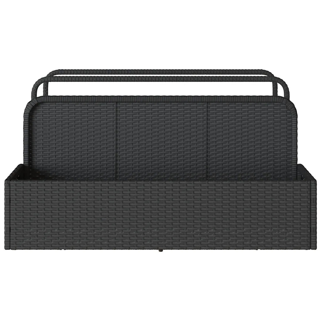 Galleggiante a Bordo Piscina Nero 110x100x57 cm in Polyrattan CFW4656272