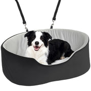Sedile Auto per Cani ¨C Zephmum ¨C Nero con Base Antiscivolo