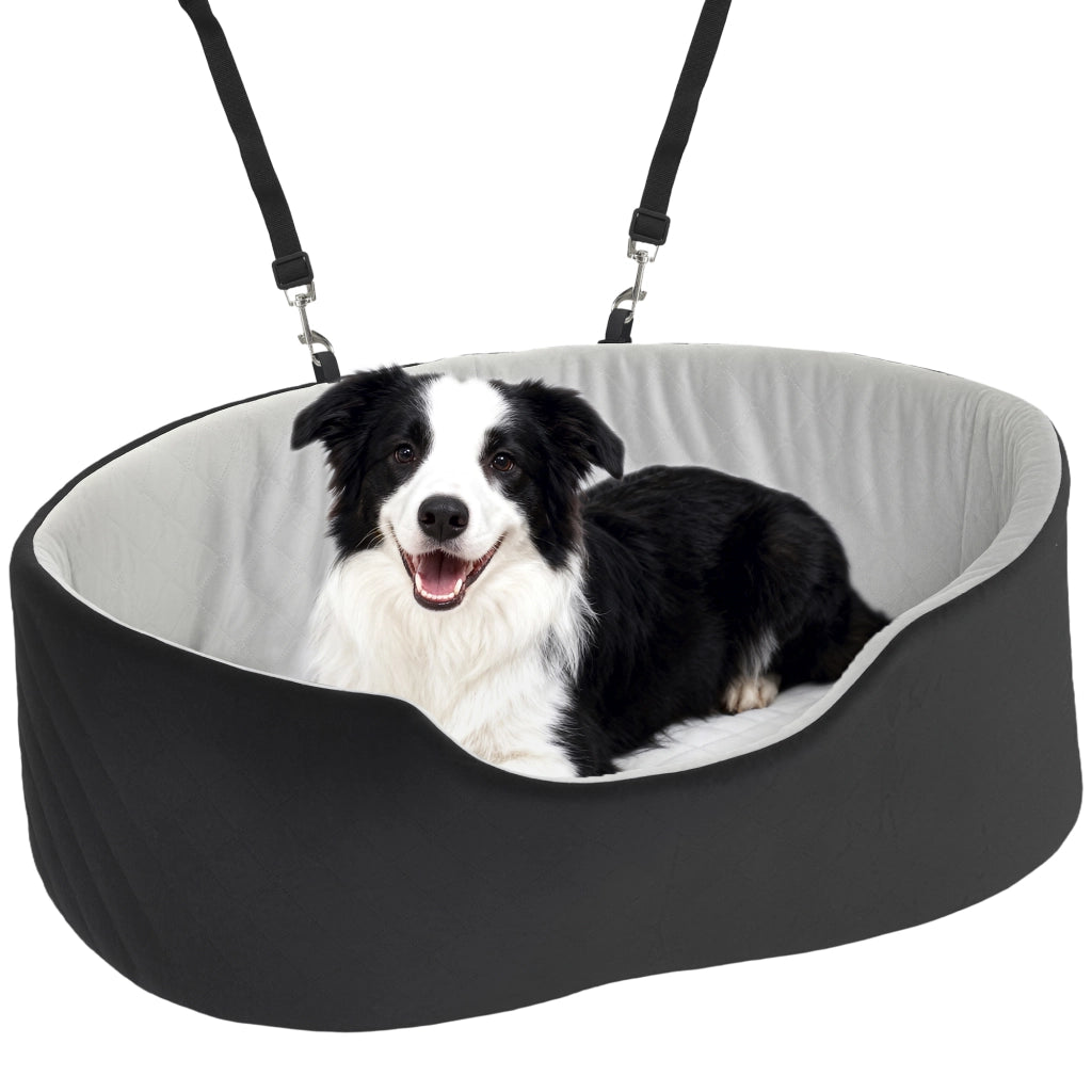 Sedile Auto per Cani ¨C Zephmum ¨C Nero con Base Antiscivolo