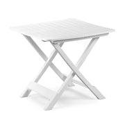 MAURY'S TAVOLO PIEGHEVOLE RESINA BIANCO 80X72X70 CM