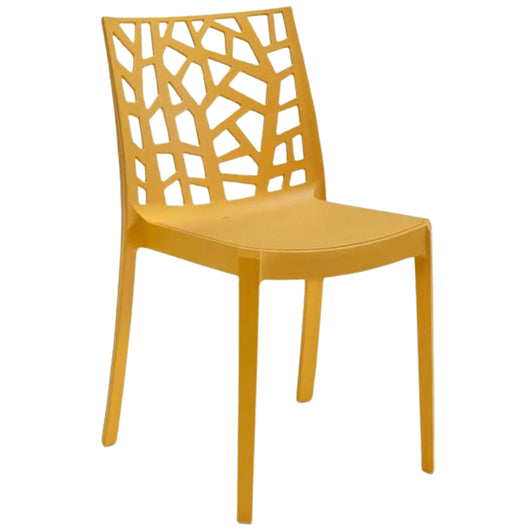 Sedia In Polipropilene Da Interno Esterno Giardino Impilabile Design Sedie Resistenti Moderne Per Terrazz Senape/1 Sedia