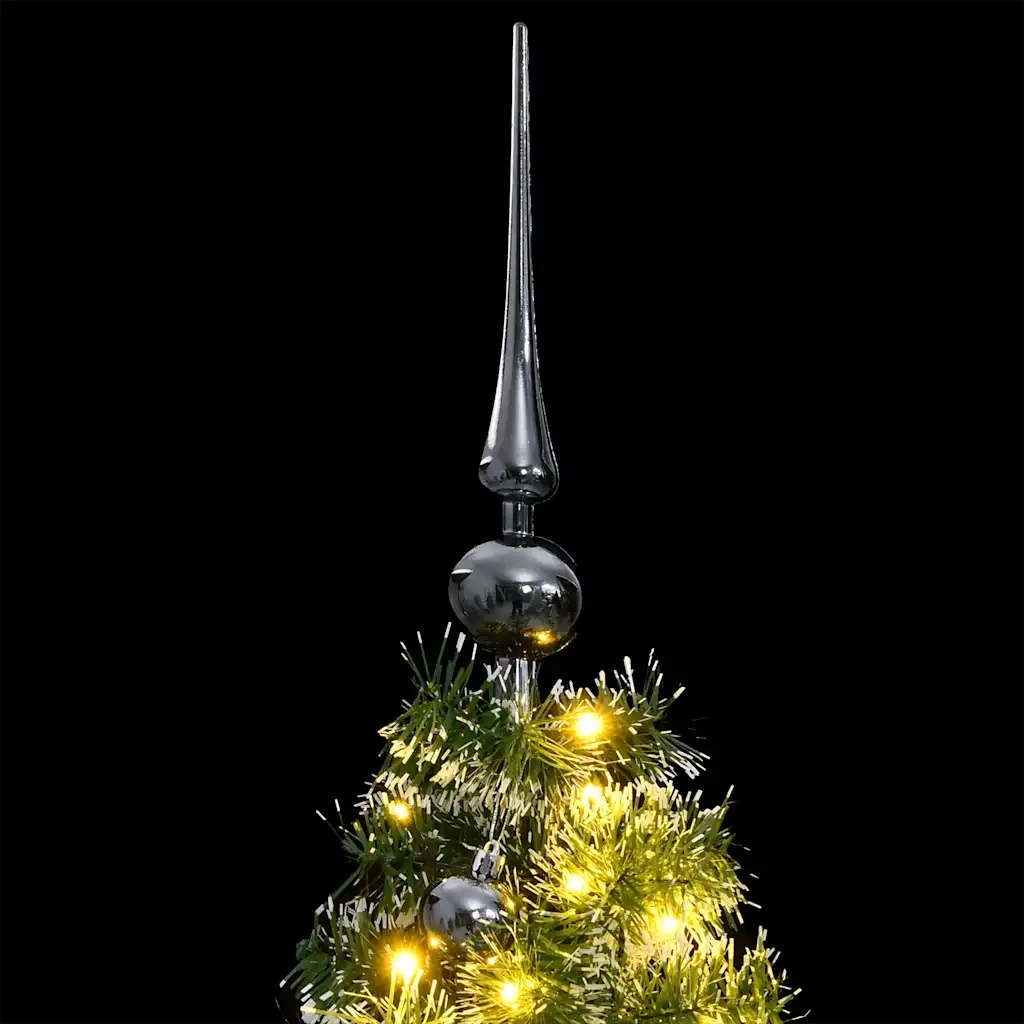 Albero Natale Incernierato con 150 LED e Palline 120 cmcod mxl 107980