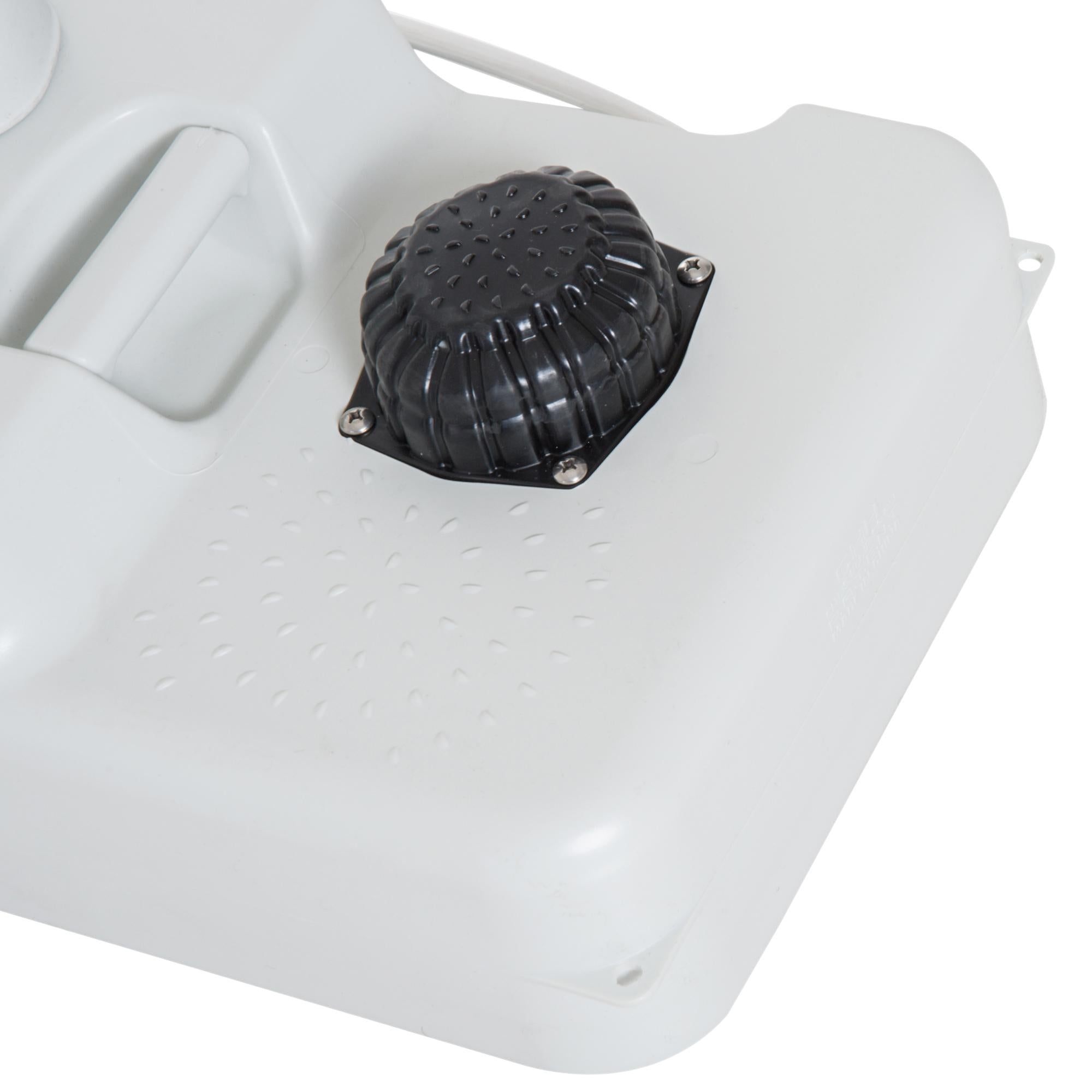 Lavabo Portatile da Campeggio 24L 83x50x103 cm con Ruote in HDPE  Grigio Chiaro