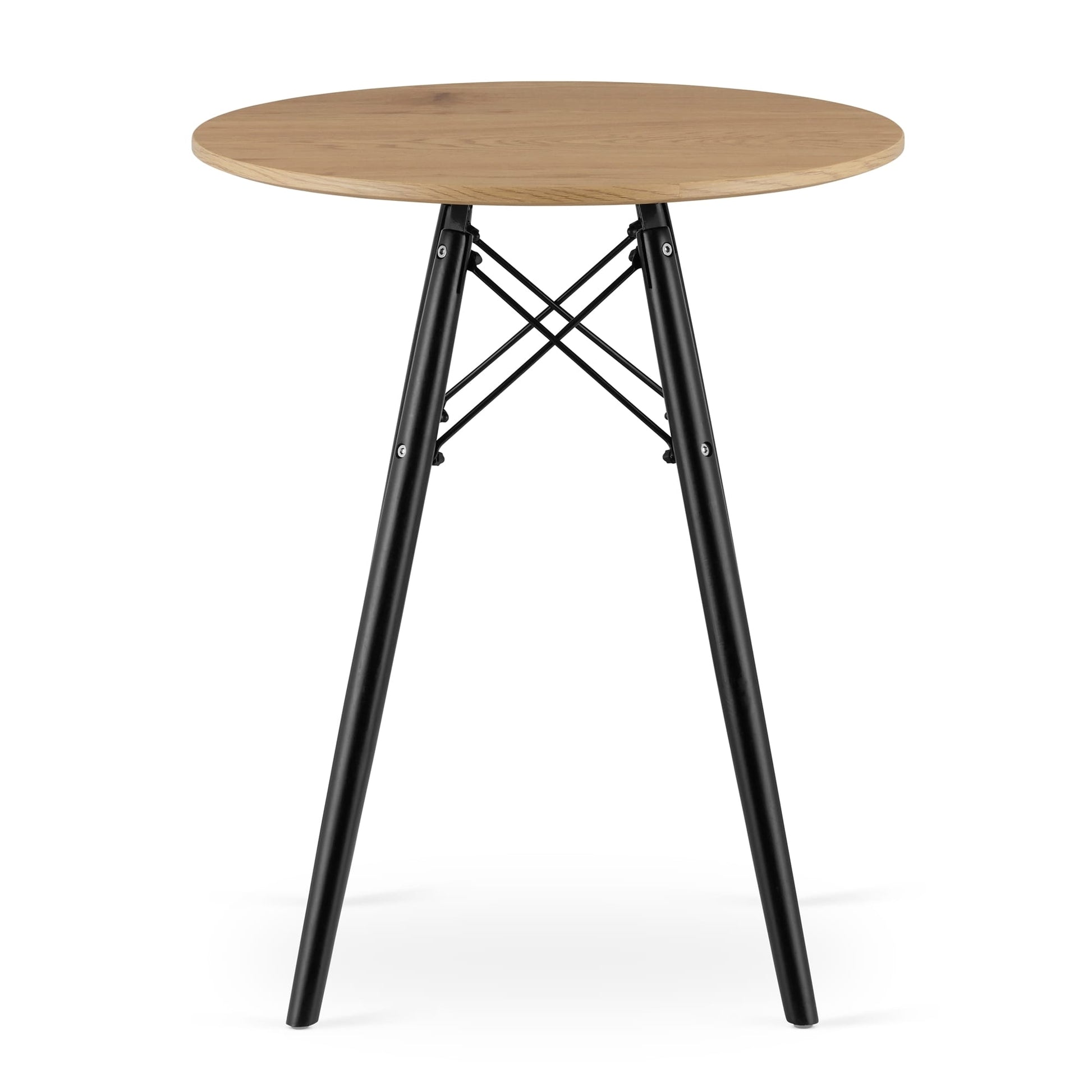 Tavolo rotondo VALORA KOVA 60 cm - Tavolo da pranzo moderno in rovere miele