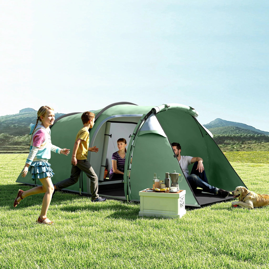 Tenda tunnel 2-3 persone ¨C zephmum ¨C Verde scuro