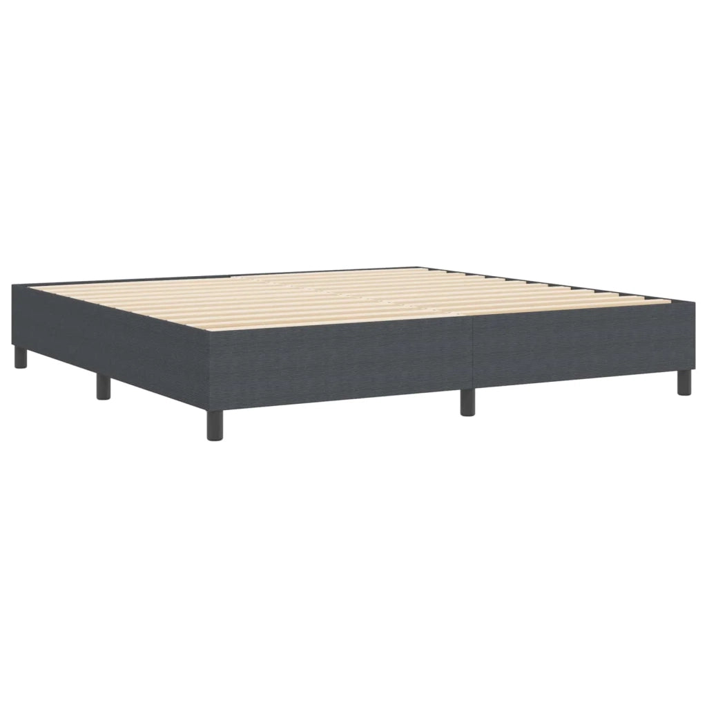 Struttura letto piattaforma-Giroletto-Rete del Letto Grigio scuro 200 x 200 cm