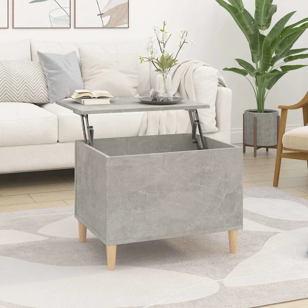Tavolino salotto | Tavolino da caff¨¨ | Tavolino da Soggiorno Grigio Cemento 60x44,5x45 cm Legno Multistrato