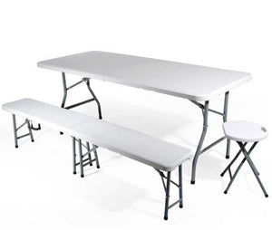 Marvin Panca Pieghevole Esterno Salvaspazio da Giardino Coco Panchina Birreria da Campeggio 183 cm Panche Portatili per