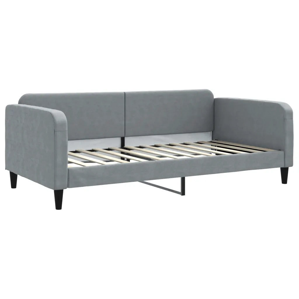 Divano Letto Estraibile Cassetti-Sofa Letto-Daybed Grigio Chiaro 100x200 Tessuto 966908