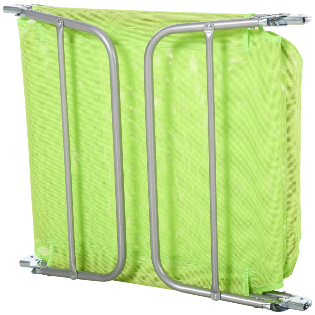 Easycomfort Lettino Prendisole Pieghevole con Schienale Reclinabile e Cuscino, 182x56x24.5cm
