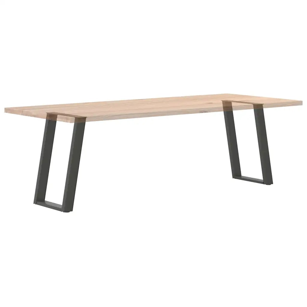 Gambe per tavolo da pranzo a forma di U 2 pz Antracite 60x(72-73) cm Acciaio 4012790