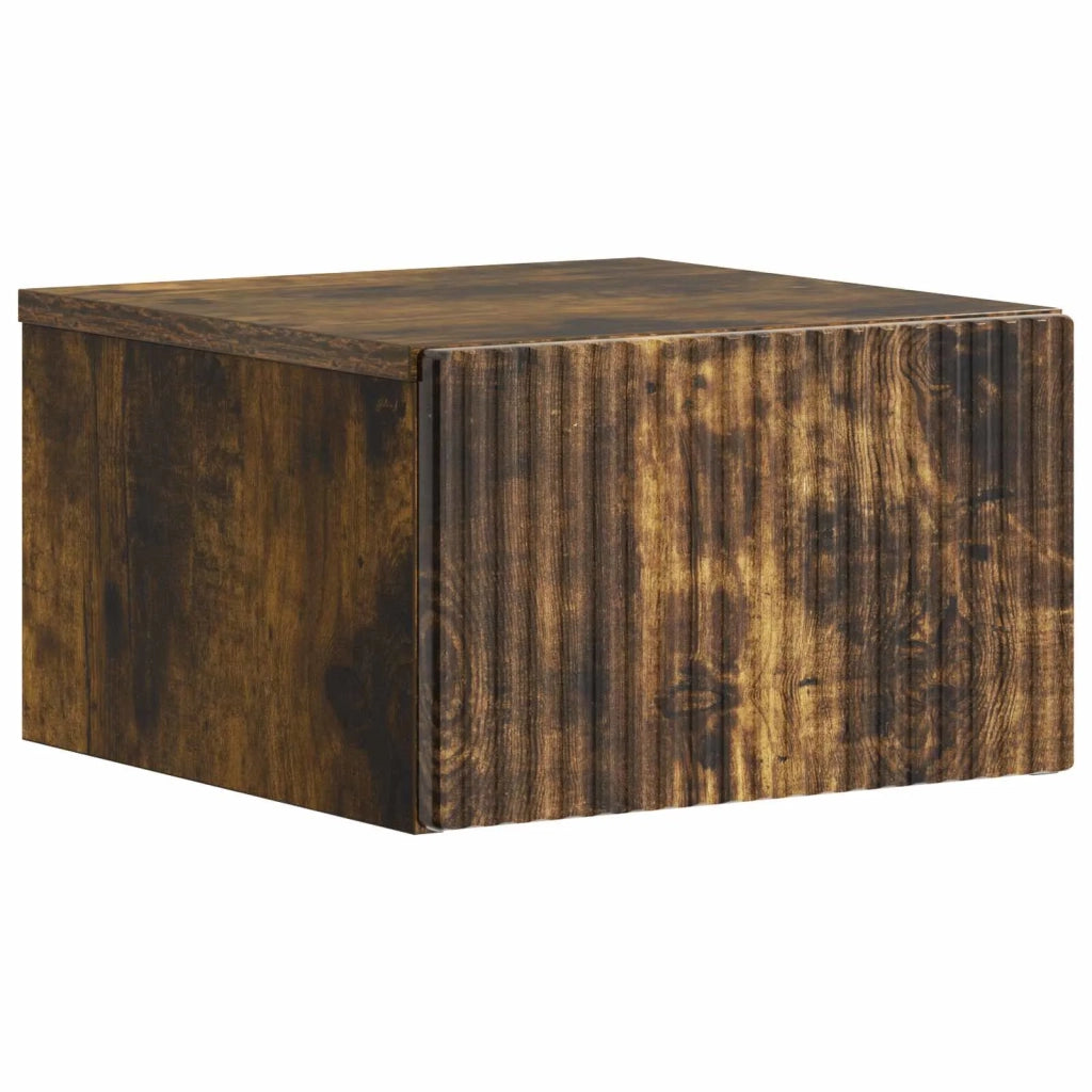 Mobiletto da notte a muro 2 pcs Rovere Fumo 33 x 34,5 x 20 cm 898436