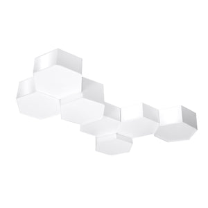 Lampada da soffitto moderna a cubo SUNDE arancione spagnolo, bianca 2x15W LED E27