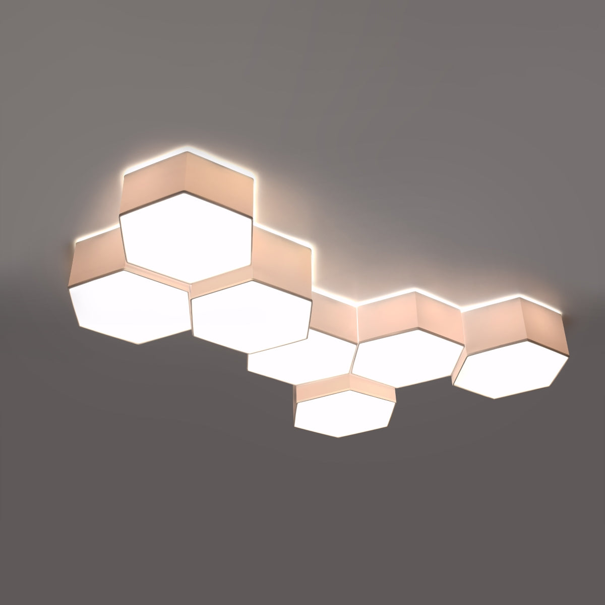 Lampada da soffitto moderna a cubo SUNDE arancione spagnolo, bianca 2x15W LED E27