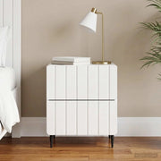 Armadio da Notte con cassetto Bianco Lucido 43 x 34,5 x 49,5 cm 894303