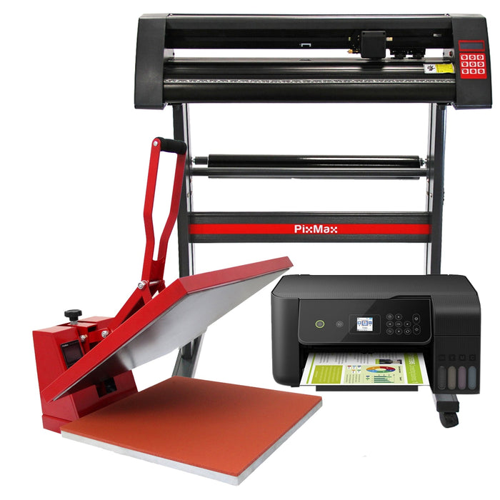 Pressa a Caldo per Magliette 50cm, Plotter da Taglio Vinile & Stampante Inkjet