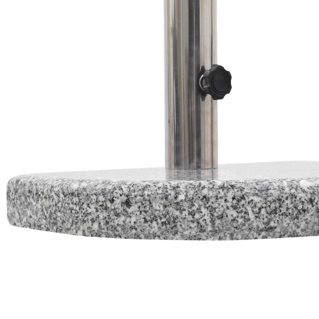 Base per ombrellone semicircolare in granito 10 kg grigio 2202089