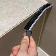 Trade Shop - Kit 2 Spazzole Durevoli Per Pulizia Fughe Giunti Bagno Doccia Cucina Ergonomico -