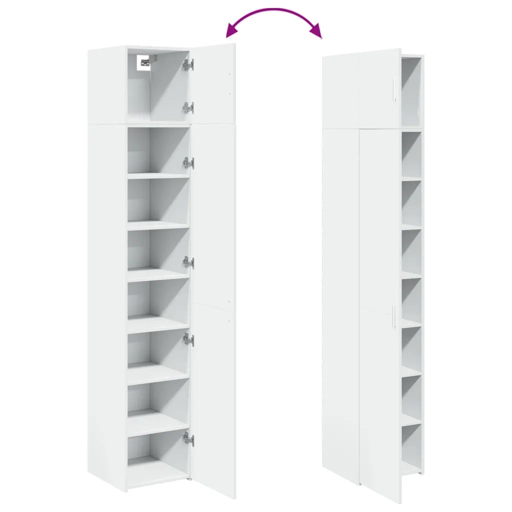 Mobile Sottile Bianco 40x42,5x225 cm in Truciolato CFW1408810