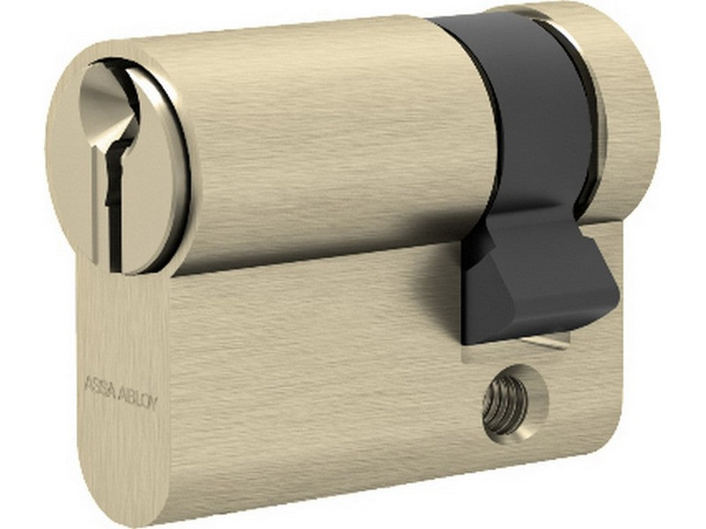 cilindro monoprofilo sagomato gemma ottone nichelato mm. 40 (30-10) cod:ferx.vit52709