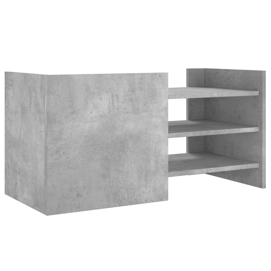 Mobile TV multimediale mensola TV credenza TV sala da pranzo soggiorno camera da letto 80 x 35 x 40 cm legno ingegnerizzato grigio 02_0026270