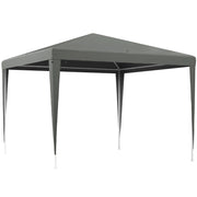 Gazebo da Giardino 3x3 m Pieghevole e Portatile per Feste con Copertura Anti UV Grigio