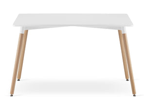 Tavolo da pranzo moderno bianco VALORA YURO 120 cm x 80 cm